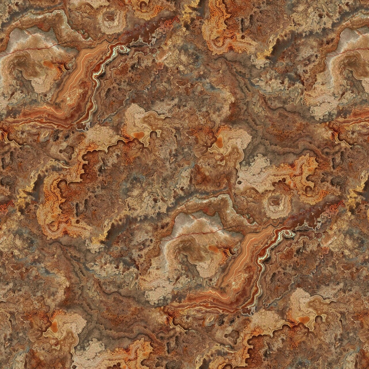 Fabric Northcott Brown Fungi Rooted Stonehenge by the Quarter Yard DP28770-37